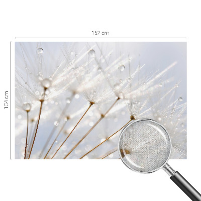 Fotobehang voor de kinderkamer met roze paardenbloemen