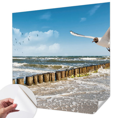 Fotobehang tienerkamer met een kustlandschap