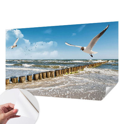 Fotobehang tienerkamer met een kustlandschap