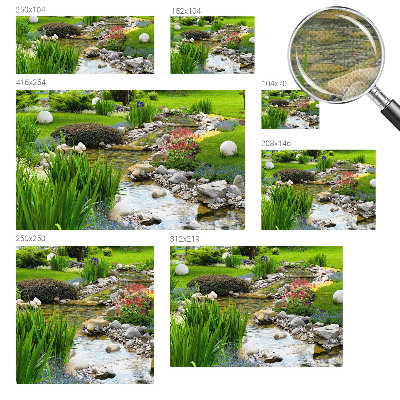 Foto behang voor de keuken Idyllische tuin