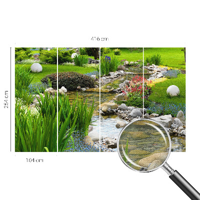 Foto behang voor de keuken Idyllische tuin