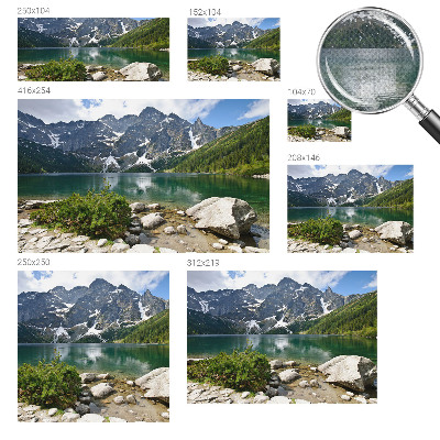 Zelfklevend fotobehang Bergmeer