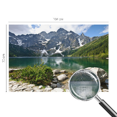 Zelfklevend fotobehang Bergmeer