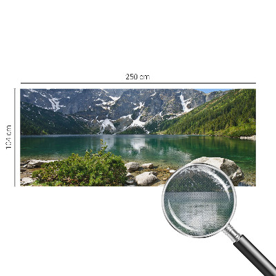 Zelfklevend fotobehang met print van een bergmeer
