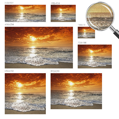 Zelfklevend fotobehang op maat Oceaangolven