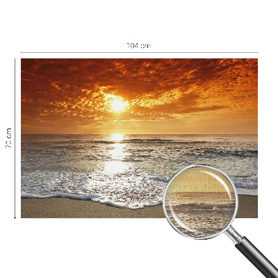 Zelfklevend fotobehang op maat Oceaangolven