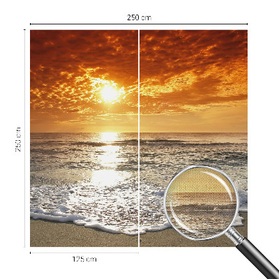 Zelfklevend fotobehang op maat Oceaangolven