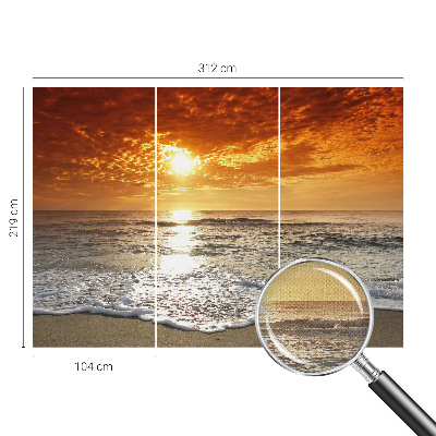 Zelfklevend fotobehang op maat Oceaangolven