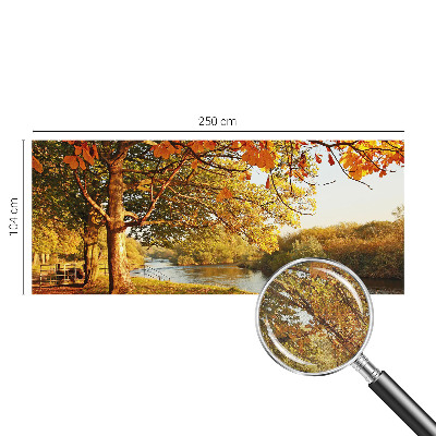 Zelfklevende behangsticker Herfst aan de kust