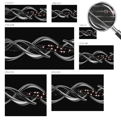 3D fotobehang Gevlochten patroon