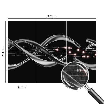 3D fotobehang Gevlochten patroon