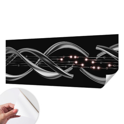 3D fotobehang met een gevlochten patroon