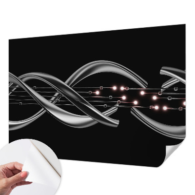 3D fotobehang met een gevlochten patroon