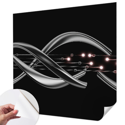 3D fotobehang met een gevlochten patroon