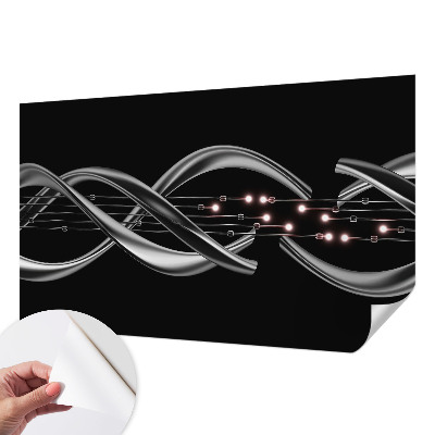 3D fotobehang met een gevlochten patroon