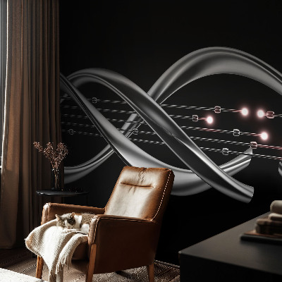 3D fotobehang Gevlochten patroon