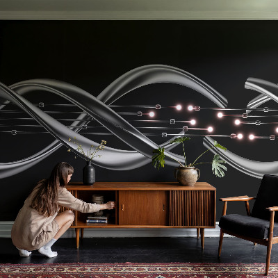 3D fotobehang Gevlochten patroon