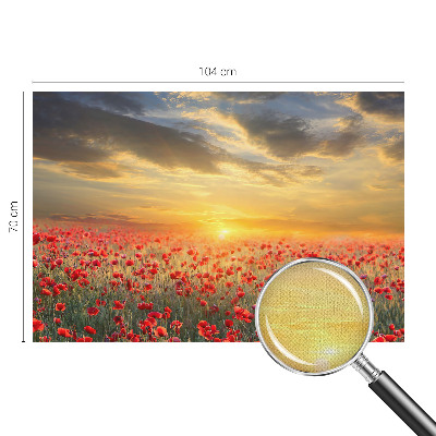 Fotobehang voor kinderkamer Papaverveld