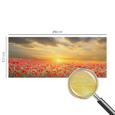 Fotobehang voor kinderkamer Papaverveld