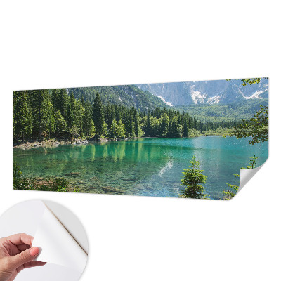 Fotobehang tienerkamer met een groen meer als motief