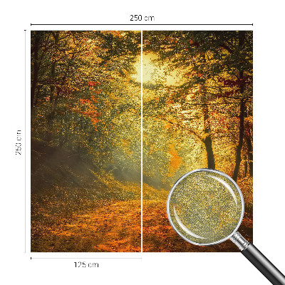 Foto behang voor de keuken met een herfstlandschap