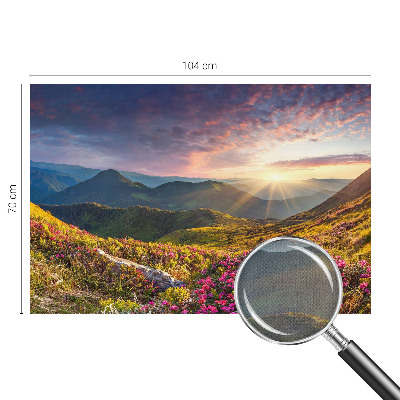 Fotobehang babykamer Bergpanorama