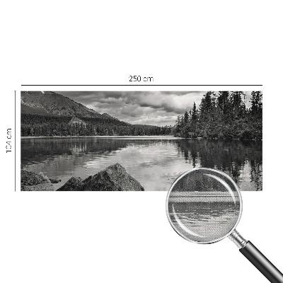 Zelfklevende behangsticker met bergpanorama