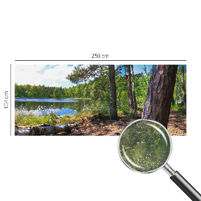 Zelfklevend fotobehang op maat met een boslandschap