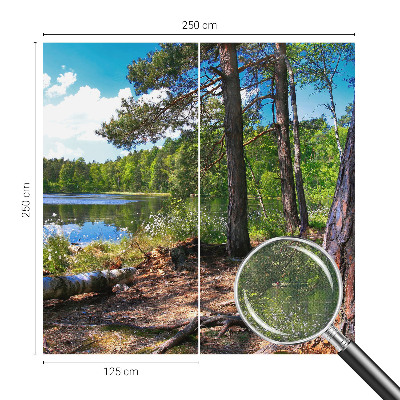 Zelfklevend fotobehang op maat Boslandschap