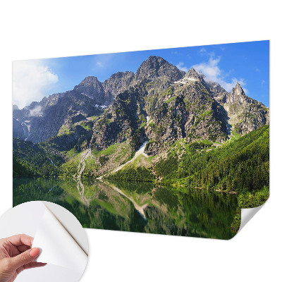 Fotobehang kinderkamer met een schilderachtig berglandschap