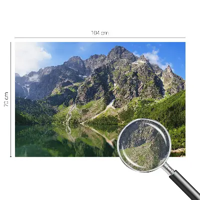 Fotobehang kinderkamer met een schilderachtig berglandschap