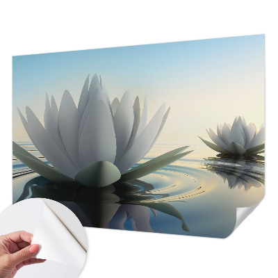 Fotobehang voor de kinderkamer Waterlelies
