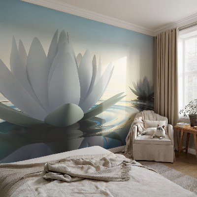 Fotobehang voor de kinderkamer Waterlelies