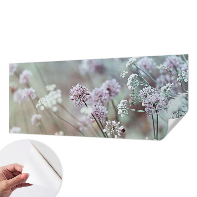 Foto behang voor de keuken Wilde bloemen