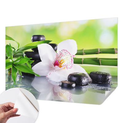 Fotobehang tienerkamer met een rustig natuureffect