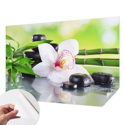 Fotobehang tienerkamer met een rustig natuureffect