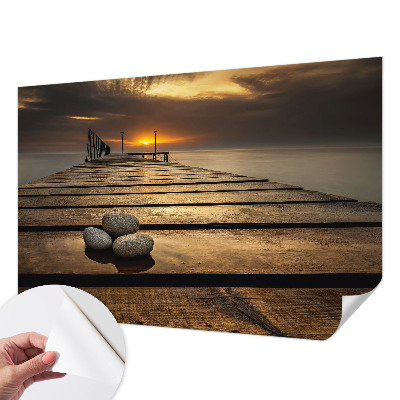 Fotobehang zelfklevend met een zonsondergang als motief