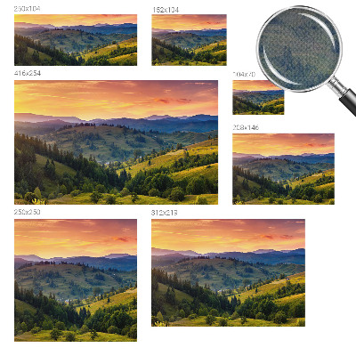 Zelfklevende behangsticker Berglandschap