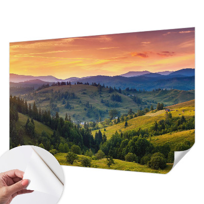 Zelfklevende behangsticker Berglandschap