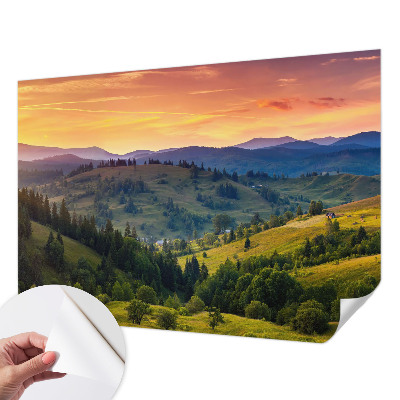 Zelfklevende behangsticker Berglandschap
