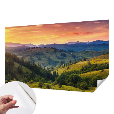 Zelfklevende behangsticker Berglandschap