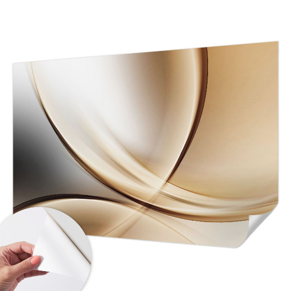 3D fotobehang Afgeronde lijnen