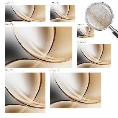 3D fotobehang Afgeronde lijnen