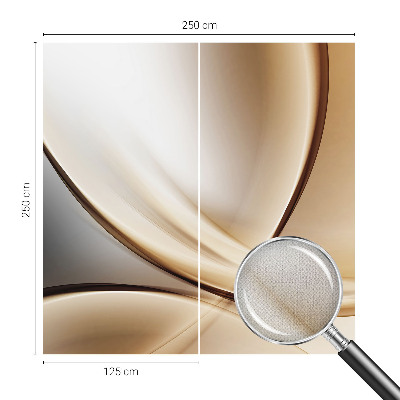 3D fotobehang Afgeronde lijnen