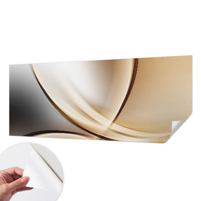 3D fotobehang Afgeronde lijnen