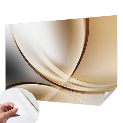 3D fotobehang Afgeronde lijnen