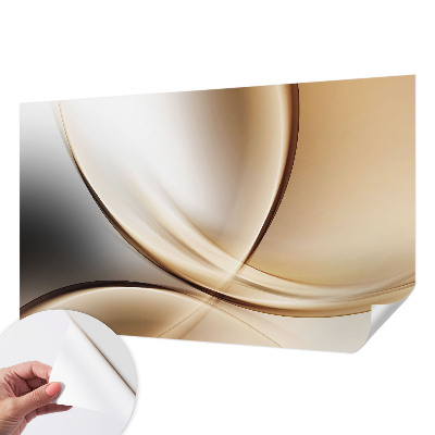 3D fotobehang Afgeronde lijnen