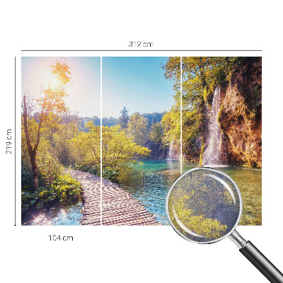 Foto behang voor de kinderkamer met natuurlijk landschap als print