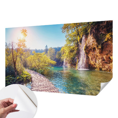 Foto behang voor de kinderkamer met natuurlijk landschap als print