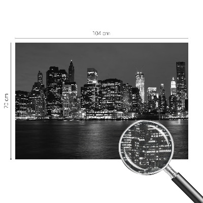 Foto behang voor de kinderkamer Nachtmetropool